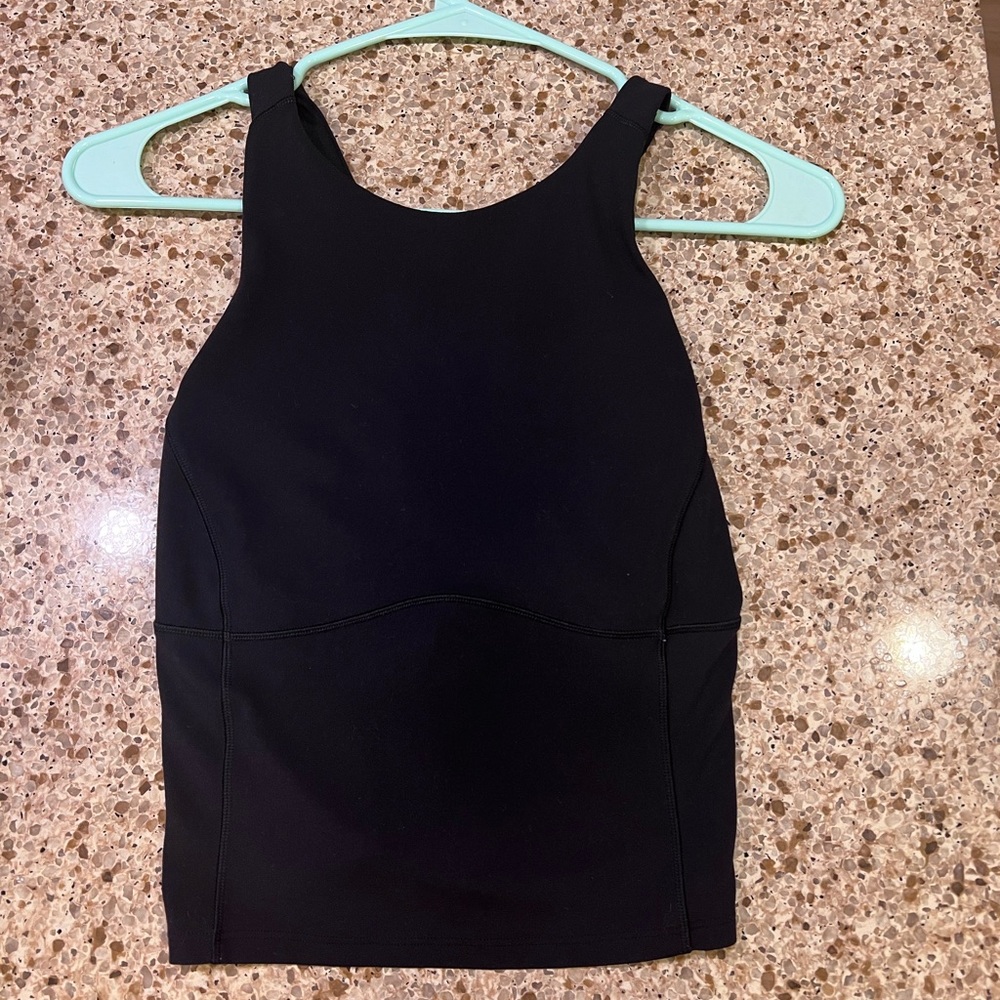 Lululemon Black Keyhole Tank